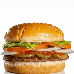 Hamburger at Da Catch Fish & Chicken in Rockford, Illinois